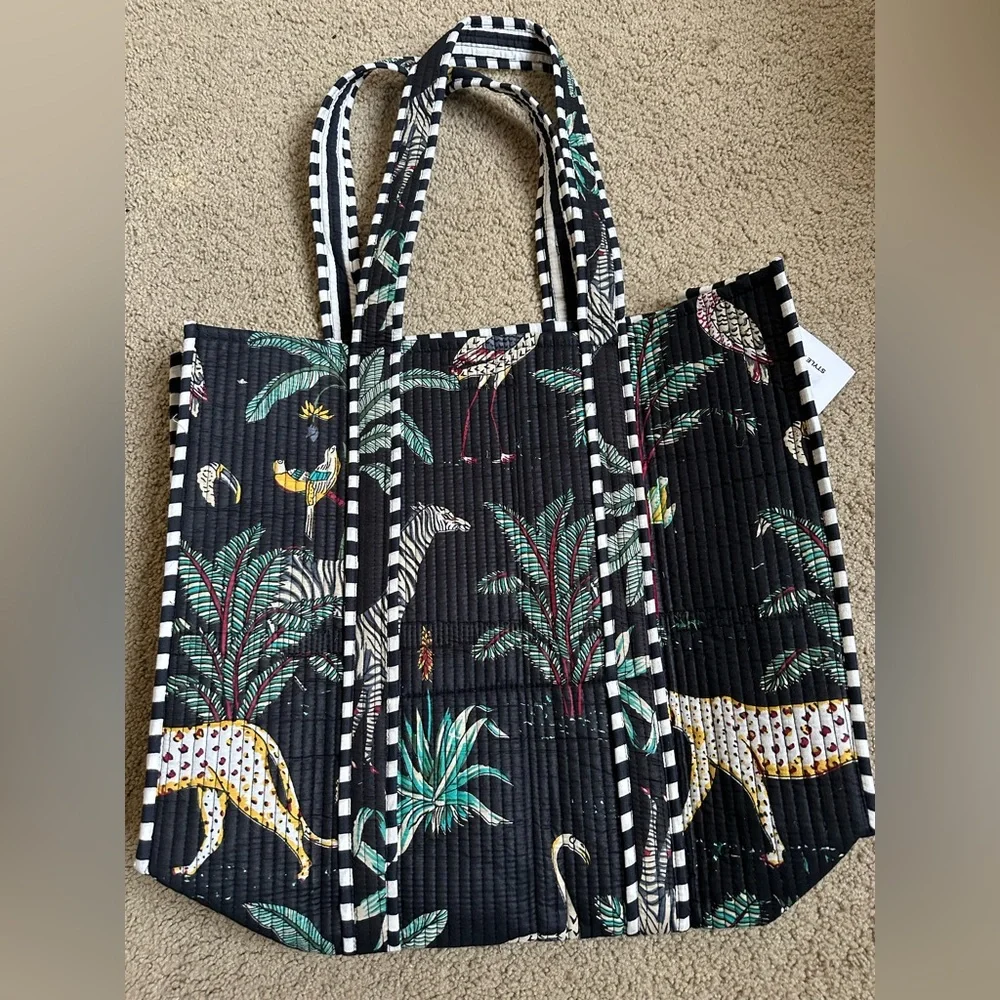 Samser Designs tote bag jungle print